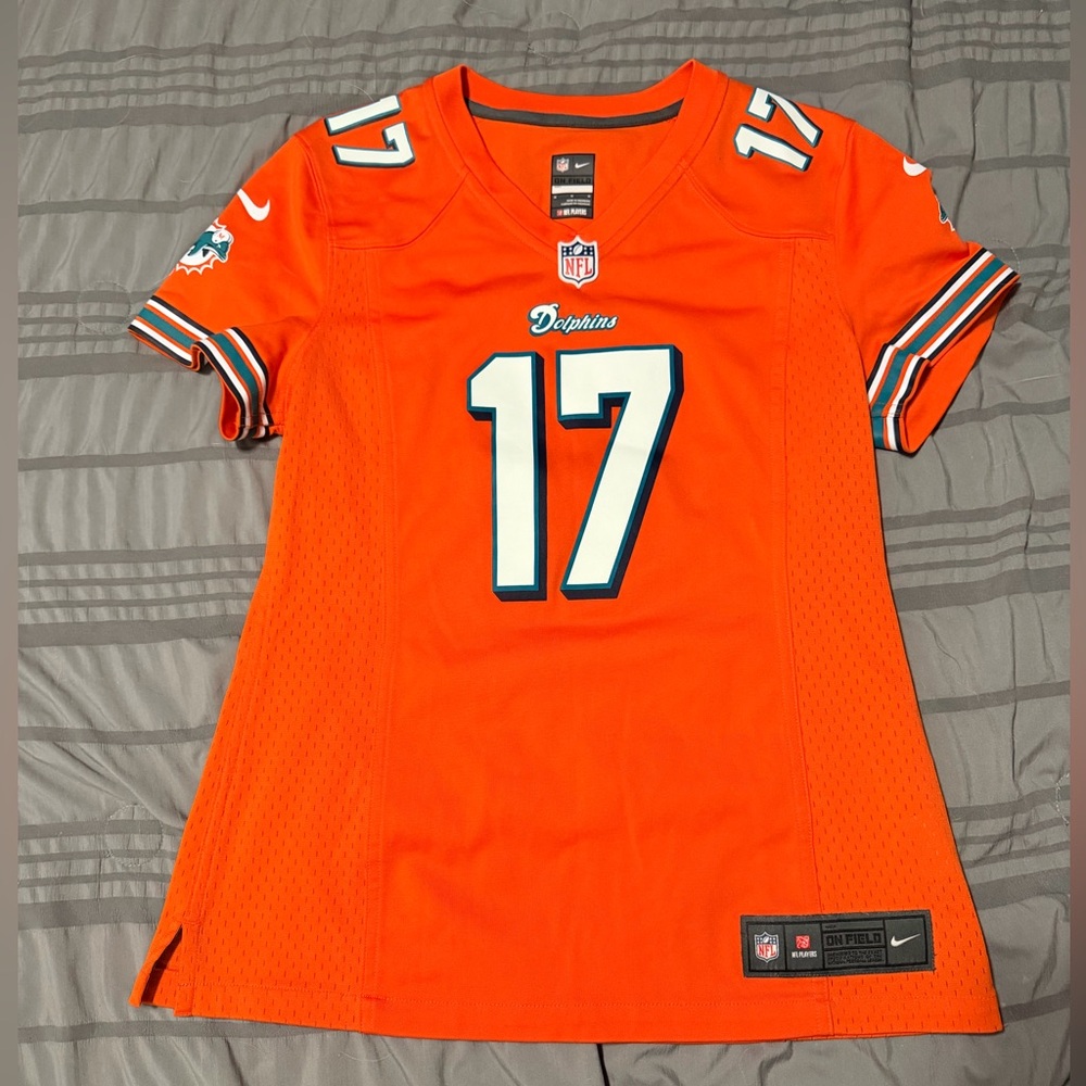Ryan Tannehill 17 Miami Dolphins Womens Medium Orange NFL Football Jersey